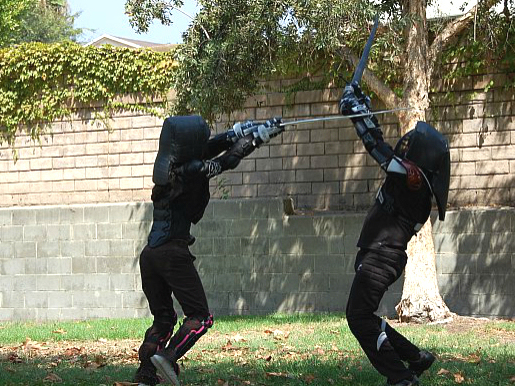 sparring in the park